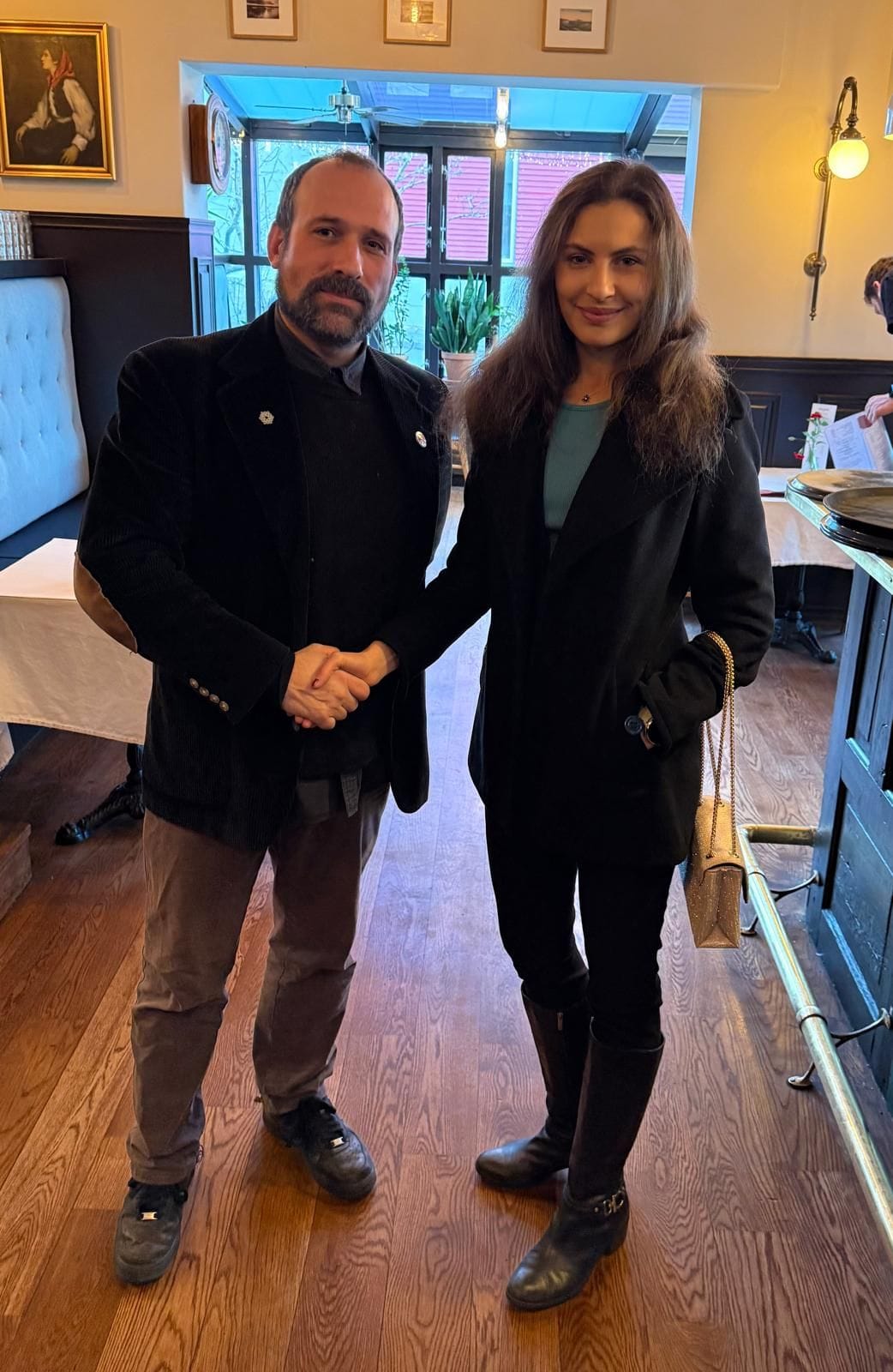 Angelica Sirotin with Daniel Leeb, Head of ISA